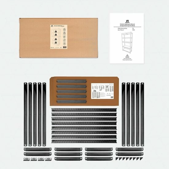 Kopen ???? LifeGoods Stellingkast - Opbergrek - 5 Planken - 875 Kg Draagkracht - 90x40x180 Cm - Metaal/MDF - Zwart ✔️ 9 Kopen ???? LifeGoods Stellingkast - Opbergrek - 5 Planken - 875 Kg Draagkracht - 90x40x180 Cm - Metaal/MDF - Zwart ✔️ - Afbeelding 7