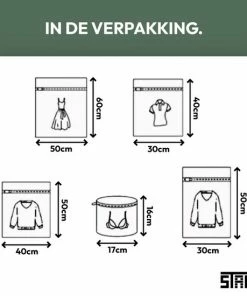 Goedkoopste ???? STACK Waszakken | Set Van 5 Waszakjes Met Rits - Waszak - Wasnet - Kledingzakjes - BH Was Zakjes - Laundry Bag Set Voor Ondergoed - Kleding - Delicaat Wasgoed - Wasmachine Zakjes - Wasgoed ???? -Yoshiko Shop 550x550 513