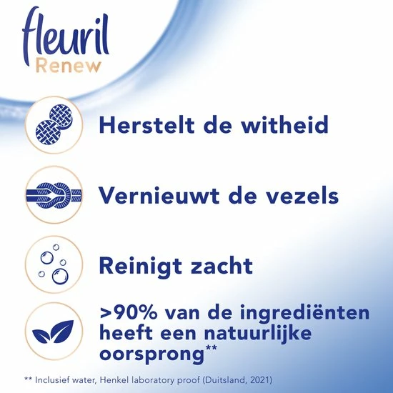 Nieuw ???? Fleuril Renew Wit - Vloeibaar Wasmiddel - Voordeelverpakking - 65 Wasbeurten ❤️ 8 Nieuw ???? Fleuril Renew Wit - Vloeibaar Wasmiddel - Voordeelverpakking - 65 Wasbeurten ❤️ - Afbeelding 6