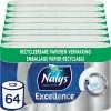 Beste Pirce ✔️ Nalys Excellence Maxi-Vellen Toiletpapier - 5 Lagen - 64 Rollen - Papieren Verpakking ⭐