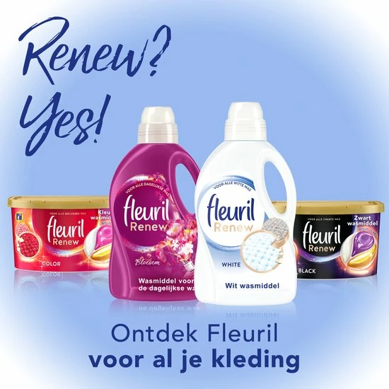 Nieuw ???? Fleuril Renew Wit - Vloeibaar Wasmiddel - Voordeelverpakking - 65 Wasbeurten ❤️ 11 Nieuw ???? Fleuril Renew Wit - Vloeibaar Wasmiddel - Voordeelverpakking - 65 Wasbeurten ❤️ - Afbeelding 9