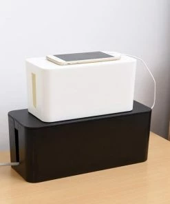 Groothandel ???? Kabelbox | Kabeldoos | Opbergbox Stekkerdoos | Kabelbox Voor Snoeren Wegwerken | Zwart | 40 Cm | Allteq ???? -Yoshiko Shop 550x550 567