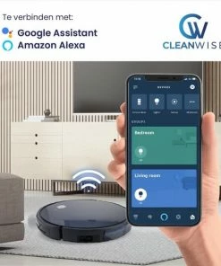 Goedkoop ???? CleanWise - D5 Pro - Robotstofzuiger Met Dweilfunctie - Dweilrobot - Robot Stofzuiger - Stofzuiger Robot - Robotstofzuiger Met Laadstation - Black Friday 2022 ???? -Yoshiko Shop 550x550 572