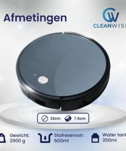Goedkoop ???? CleanWise - D5 Pro - Robotstofzuiger Met Dweilfunctie - Dweilrobot - Robot Stofzuiger - Stofzuiger Robot - Robotstofzuiger Met Laadstation - Black Friday 2022 ???? -Yoshiko Shop 550x550 574