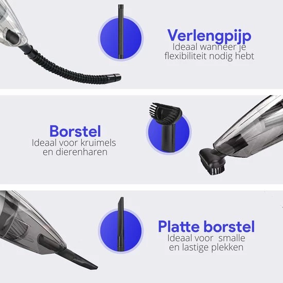 Aanbiedingen ✔️ Wadu Kruimeldief Snoerloos - Kruimelzuiger Voor Nat & Droog - 4 Opzetstukken En Opbergtas ???? 6 Aanbiedingen ✔️ Wadu Kruimeldief Snoerloos - Kruimelzuiger Voor Nat & Droog - 4 Opzetstukken En Opbergtas ???? - Afbeelding 4
