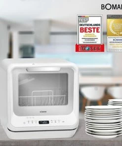 Goedkoop ???? Bomann TSG 5701 - Mini Vaatwasser, Campingvaatwasser – Wit ???? -Yoshiko Shop 550x550 634