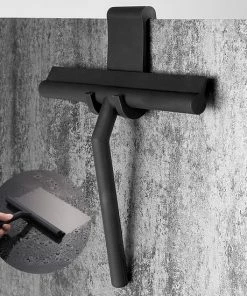 Kopen ???? ATV PERFECTUM Douchewisser Zwart Met Ophangsysteem - Raamwisser- Trekker Douche - Silicone - 21cm X 16cm - Badkamer Accessoires - Douchewisser ????