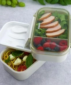 Uitgang ???? Homra Lunchbox STAQS Grey - Bento Box - 2 Laags Broodtrommel - 3 Compartimenten - Grijs - Lunch To Go - Duurzaam Kunststof - BPA Vrij - 3 Vaks Lunchtrommel Voor Volwassenen - Inclusief Bestek - Magnetron, Diepvries, Vaatwasser Bestendig - Vers Houden ???? 21 Uitgang ???? Homra Lunchbox STAQS Grey - Bento Box - 2 Laags Broodtrommel - 3 Compartimenten - Grijs - Lunch To Go - Duurzaam Kunststof - BPA Vrij - 3 Vaks Lunchtrommel Voor Volwassenen - Inclusief Bestek - Magnetron, Diepvries, Vaatwasser Bestendig - Vers Houden ???? -Yoshiko Shop 550x550 668
