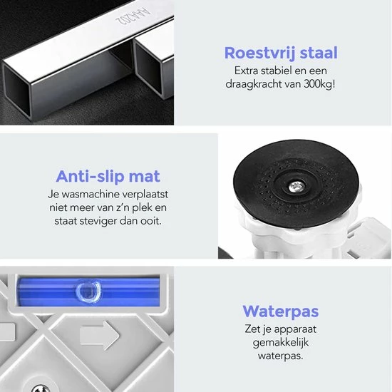 Promo ???? Membeli Wasmachine Verhoger - Universele Verhoging Voor Wasmachine, Droger, Koelkast En Vriezer - Anti Vibratie Dempers - Max 300kg ⌛ 6 Promo ???? Membeli Wasmachine Verhoger - Universele Verhoging Voor Wasmachine, Droger, Koelkast En Vriezer - Anti Vibratie Dempers - Max 300kg ⌛ - Afbeelding 4