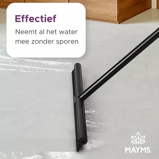 Beste deal ???? MAYMS® Vloerwisser Badkamer - Vloertrekker - Vloertrekker Met Steel - Floor Wiper - Aftrekker - RVS - Zwart - Design - Wisser - Vloerwisser Douche ???? 11 Beste deal ???? MAYMS® Vloerwisser Badkamer - Vloertrekker - Vloertrekker Met Steel - Floor Wiper - Aftrekker - RVS - Zwart - Design - Wisser - Vloerwisser Douche ???? - Afbeelding 9