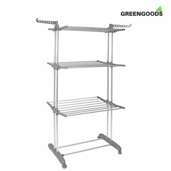 Goedkoop ⌛ Green Goods GREENGOODS - Opvouwbare Wasrek Met Wieltjes 18 Stangen - Wasrek - Wastoren - Droogrek - Droogtoren - Wasdroogrek - Wasdroogrek Staand - Droogrek Staand - Wasrek Staand - Wasrek Inklapbaar - Droogrek Inklapbaar - Waslijn ???? 6 Goedkoop ⌛ Green Goods GREENGOODS - Opvouwbare Wasrek Met Wieltjes 18 Stangen - Wasrek - Wastoren - Droogrek - Droogtoren - Wasdroogrek - Wasdroogrek Staand - Droogrek Staand - Wasrek Staand - Wasrek Inklapbaar - Droogrek Inklapbaar - Waslijn ???? - Afbeelding 4