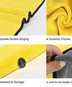 Aanbiedingen ✔️ Merkloos Microvezel Droogdoek-Auto Droogdoek-Auto Droogdoek Microvezeldoek-auto Poetsen-poetsdoek- Reinigingsdoekjes- Duurzaam – 30x60 Cm - Geel/grijs ✔️ -Yoshiko Shop 550x550 769