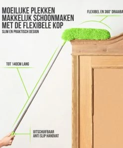 Begroting ⭐ Strex Telescopische Plumeau Met Telescoopsteel - 60 Tot 140 Cm - Uitschuifbaar - Wasbaar - Flexibel 360° Draaibaar - Microvezel Ragebol ✔️ -Yoshiko Shop 550x550 781