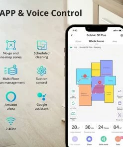Coupon ???? Botslab By 360 S8 Plus Zuig- En Dweilrobot Met Auto-aftapstation, 2700 Pa Zuigvermogen, Zwart ???? -Yoshiko Shop 550x550 802