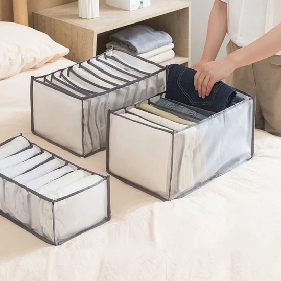 Beste deal ???? Merkloos Kleding Broeken Organizer Set Van 2 - ???? Jeans Lade Organizer Opbergbox Kast Kledingkast- Broekhanger Ruimtebesparende Kledinghangers ???? 6 Beste deal ???? Merkloos Kleding Broeken Organizer Set Van 2 - ???? Jeans Lade Organizer Opbergbox Kast Kledingkast- Broekhanger Ruimtebesparende Kledinghangers ???? - Afbeelding 4