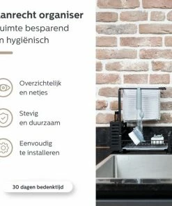 Begroting ???? T&J Essentials® - Vaatdoekhouder - Aanrecht Organiser - Aanrecht Organizer - Gootsteen Organiser - Gootsteen Organizer - Incl. Premium Afwasborstel - Keuken Organizer - Sponshouder - Sponshouder Gootsteen - Aanrechtbakje -RVS - Zwart ???? -Yoshiko Shop 550x550 845