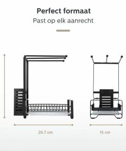 Begroting ???? T&J Essentials® - Vaatdoekhouder - Aanrecht Organiser - Aanrecht Organizer - Gootsteen Organiser - Gootsteen Organizer - Incl. Premium Afwasborstel - Keuken Organizer - Sponshouder - Sponshouder Gootsteen - Aanrechtbakje -RVS - Zwart ???? -Yoshiko Shop 550x550 850