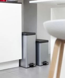 Top 10 ???? Curver Deco Slimbin Prullenbak - Rechthoekig - 40L - Metallic ???? -Yoshiko Shop 550x550 86