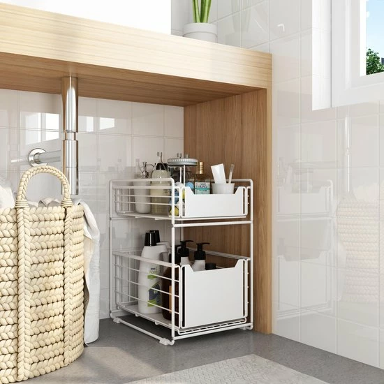 Flash-uitverkoop ???? BROËL™ Organizer – Ladekast - Opbergrek - Aanrecht Organiser – Keuken Organizers - Ladeblok - Kast Organizer - Organizer Lade - Wit - Ladesysteem - Gootsteen Organizer - Gootsteenkast Organizer - Keukenrek - Tweelaags – Metaal – Antislip ???? 6 Flash-uitverkoop ???? BROËL™ Organizer – Ladekast - Opbergrek - Aanrecht Organiser – Keuken Organizers - Ladeblok - Kast Organizer - Organizer Lade - Wit - Ladesysteem - Gootsteen Organizer - Gootsteenkast Organizer - Keukenrek - Tweelaags – Metaal – Antislip ???? - Afbeelding 4