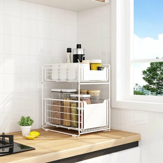 Flash-uitverkoop ???? BROËL™ Organizer – Ladekast - Opbergrek - Aanrecht Organiser – Keuken Organizers - Ladeblok - Kast Organizer - Organizer Lade - Wit - Ladesysteem - Gootsteen Organizer - Gootsteenkast Organizer - Keukenrek - Tweelaags – Metaal – Antislip ???? 7 Flash-uitverkoop ???? BROËL™ Organizer – Ladekast - Opbergrek - Aanrecht Organiser – Keuken Organizers - Ladeblok - Kast Organizer - Organizer Lade - Wit - Ladesysteem - Gootsteen Organizer - Gootsteenkast Organizer - Keukenrek - Tweelaags – Metaal – Antislip ???? - Afbeelding 5