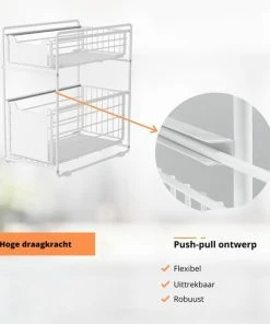 Flash-uitverkoop ???? BROËL™ Organizer – Ladekast - Opbergrek - Aanrecht Organiser – Keuken Organizers - Ladeblok - Kast Organizer - Organizer Lade - Wit - Ladesysteem - Gootsteen Organizer - Gootsteenkast Organizer - Keukenrek - Tweelaags – Metaal – Antislip ???? 19 Flash-uitverkoop ???? BROËL™ Organizer – Ladekast - Opbergrek - Aanrecht Organiser – Keuken Organizers - Ladeblok - Kast Organizer - Organizer Lade - Wit - Ladesysteem - Gootsteen Organizer - Gootsteenkast Organizer - Keukenrek - Tweelaags – Metaal – Antislip ???? -Yoshiko Shop 550x550 883