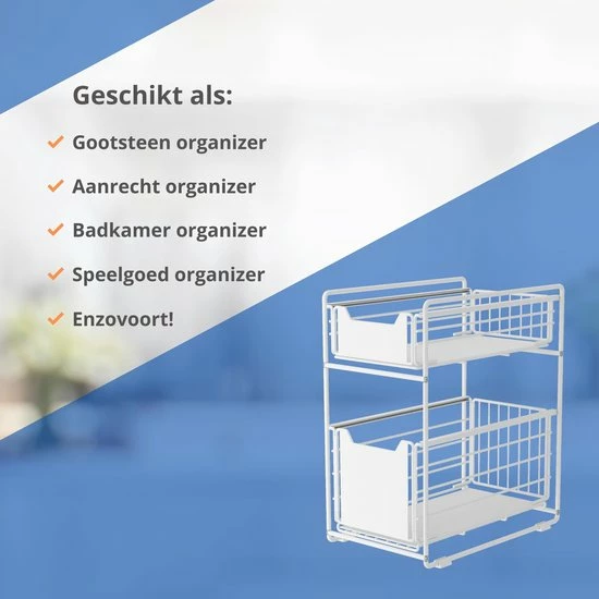 Flash-uitverkoop ???? BROËL™ Organizer – Ladekast - Opbergrek - Aanrecht Organiser – Keuken Organizers - Ladeblok - Kast Organizer - Organizer Lade - Wit - Ladesysteem - Gootsteen Organizer - Gootsteenkast Organizer - Keukenrek - Tweelaags – Metaal – Antislip ???? 13 Flash-uitverkoop ???? BROËL™ Organizer – Ladekast - Opbergrek - Aanrecht Organiser – Keuken Organizers - Ladeblok - Kast Organizer - Organizer Lade - Wit - Ladesysteem - Gootsteen Organizer - Gootsteenkast Organizer - Keukenrek - Tweelaags – Metaal – Antislip ???? - Afbeelding 11
