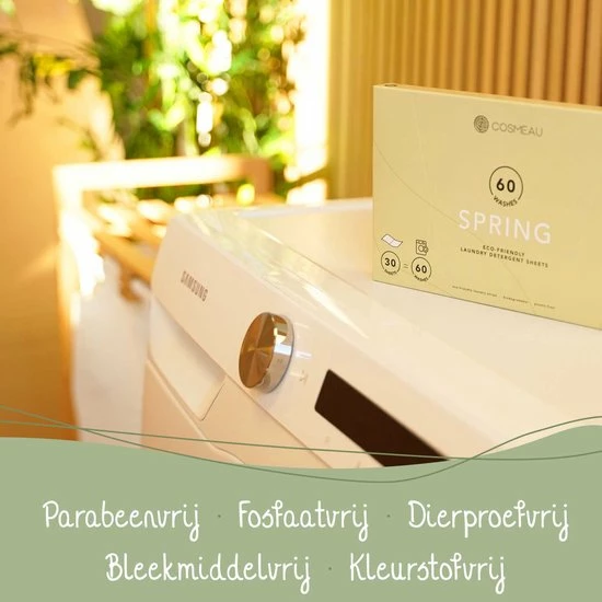 Kopen ???? Cosmeau Wasstrips 20 Wasbeurten Zeebries Wasmiddel Wasvellen Detergent Sheets Eco Laundry Strips - Plasticvrij Biologisch Eco ???? 6 Kopen ???? Cosmeau Wasstrips 20 Wasbeurten Zeebries Wasmiddel Wasvellen Detergent Sheets Eco Laundry Strips - Plasticvrij Biologisch Eco ???? - Afbeelding 4