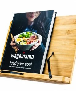 Coupon ✨ AWEMOZ Boekenstandaard Duurzaam Bamboe Hout – Boekenhouder – Kookboekstandaard Met Bladzijden Houder– Leesstandaard - Tablet Standaard – Verstelbaar In 6 Standen & Inklapbaar - Boekensteun - Cadeau Voor Man & Vrouw ????