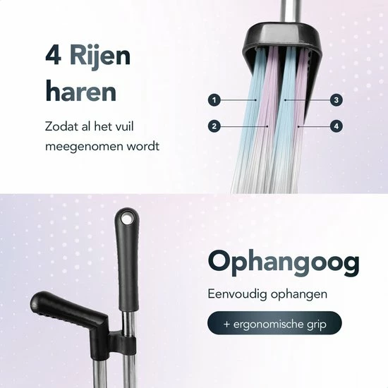 Aanbiedingen ???? LYDO Stoffer En Blik Met Lange Steel (130cm Verstelbaar) - Handveger Bezem En Vuilblik Met Borstel Op Steel - Stofblik En Veger ⭐ 7 Aanbiedingen ???? LYDO Stoffer En Blik Met Lange Steel (130cm Verstelbaar) - Handveger Bezem En Vuilblik Met Borstel Op Steel - Stofblik En Veger ⭐ - Afbeelding 5