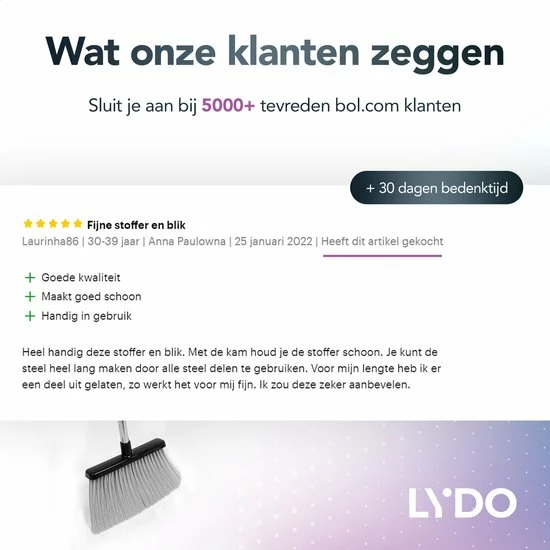 Aanbiedingen ???? LYDO Stoffer En Blik Met Lange Steel (130cm Verstelbaar) - Handveger Bezem En Vuilblik Met Borstel Op Steel - Stofblik En Veger ⭐ 10 Aanbiedingen ???? LYDO Stoffer En Blik Met Lange Steel (130cm Verstelbaar) - Handveger Bezem En Vuilblik Met Borstel Op Steel - Stofblik En Veger ⭐ - Afbeelding 8