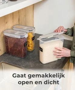 Goedkoopste ???? Stosh Voorraadpotten - Voorraadbussen - Vershouddoos - 4 Stuks - 4.0L - BPA Vrij - Kunststof ???? -Yoshiko Shop 550x550 984