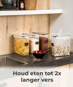 Goedkoopste ???? Stosh Voorraadpotten - Voorraadbussen - Vershouddoos - 4 Stuks - 4.0L - BPA Vrij - Kunststof ???? -Yoshiko Shop 550x550 986