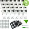 Goedkoopste ✨ BIEK20 Kruidenpotjes - 24 Vierkante Glazen Kruidenpotjes - 120 Ml - 10,5 X 4,3 Cm - Incl. 36 Strooideksels (3 Soorten) - 192 Stickers (Voorbedrukt En Blanco) - Krijtstift - Borstel - Voorraadpotten - Kruidenstrooier - Strooibus ???? -Yoshiko Shop 550x553 5