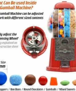 Groothandel ???? CKB Ltd CKB Snoepautomaat Grote Retro Snoepmachine - Rode Kauwgomballen Automaat Snoepmachine Gumball Machine ???? -Yoshiko Shop 550x554 2
