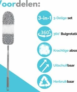 Goedkoop ???? VAIVE Plumeau Uitschuifbaar - Stoffer - Duster - Ragebol Met Telescoopsteel ❤️ -Yoshiko Shop 550x554 4