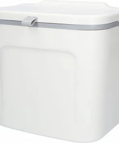 Top 10 ???? Mr. Green Mind 7L Prullenbak – Hangen Of Staan – Aanrecht Afvalbakje – GFT Afvalbakje – Wit - Goed Sluitende Deksel - Geen Geur En Fruitvliegen - Afvalscheiding ????