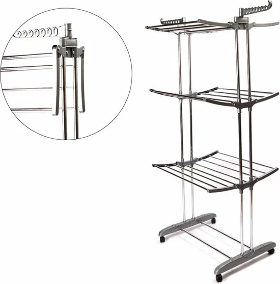 Aanbiedingen ⭐ Storage Solutions Koopman Droogtoren - Verrijdbaar En Inklapbaar - 17 Meter Drooglengte ???? 13 Aanbiedingen ⭐ Storage Solutions Koopman Droogtoren - Verrijdbaar En Inklapbaar - 17 Meter Drooglengte ???? - Afbeelding 11