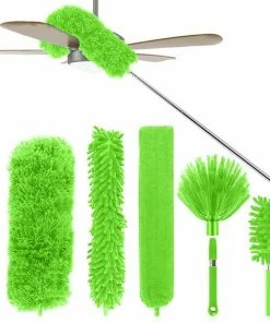 Top 10 ✔️ Strex Telescopische Plumeau Set Met Telescoopsteel - 60 Tot 140 Cm - Uitschuifbaar - Flexibel - Microvezel Ragebol - 5-Delige Schoonmaak Set ✔️