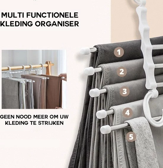 Gloednieuw ???? Merkloos Kledinghanger - Kast Organizer - Kast Organizer Kleding - Kledinghangers - Broekhangers - Kledinghangers Anti Slip - Kleerhangers - Kledinghangers Metaal - RVS ???? 6 Gloednieuw ???? Merkloos Kledinghanger - Kast Organizer - Kast Organizer Kleding - Kledinghangers - Broekhangers - Kledinghangers Anti Slip - Kleerhangers - Kledinghangers Metaal - RVS ???? - Afbeelding 4