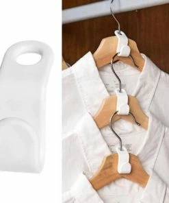 Kopen ???? Merkloos Kledinghaak - Haken Voor Kledingkast - Hanger Voor Kleding - 12 Stuks / Wit ⭐