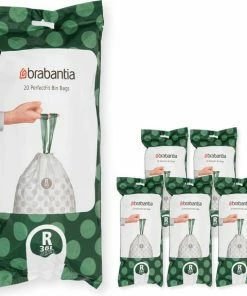 Beste Pirce ???? Brabantia PerfectFit Vuilniszakken - 36 L - Code R - 6 Rollen X 20 Stuks ❤️