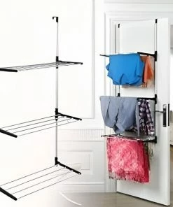 Hete verkoop ???? Perilla Deur Wasrek | Droogrek Inklapbaar/Hangend | 3 Lagen | 6.5 M Drooglengte | Droogrek Deur/Balkon/Muur ⌛ -Yoshiko Shop 550x576 1