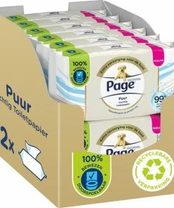 Promo ⌛ Page Puur Vochtig Toiletpapier - Extra Duurzaam Vochtig Wc Papier - 12 X 38 Stuks - Voordeelverpakking ???? -Yoshiko Shop 550x578 5
