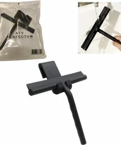 Kopen ???? ATV PERFECTUM Douchewisser Zwart Met Ophangsysteem - Raamwisser- Trekker Douche - Silicone - 21cm X 16cm - Badkamer Accessoires - Douchewisser ???? -Yoshiko Shop 550x579