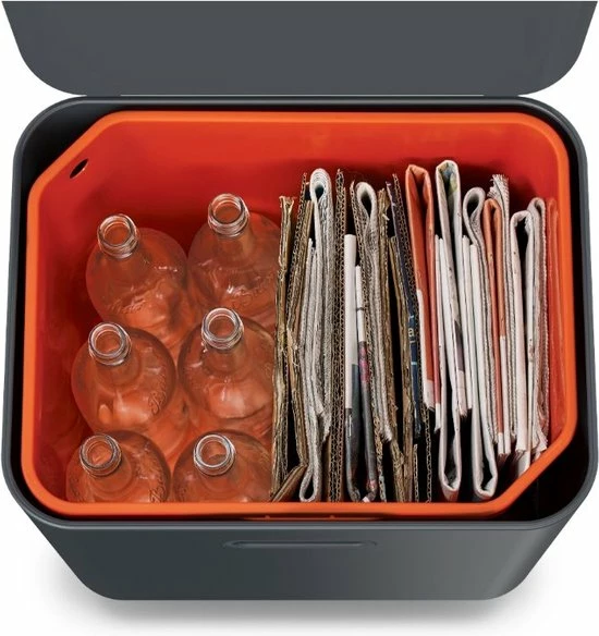 Gloednieuw ???? Joseph Joseph Intelligent Waste Totem - 60 Liter Inhoud - Met 3 Vakken - Grafiet ???? 16 Gloednieuw ???? Joseph Joseph Intelligent Waste Totem - 60 Liter Inhoud - Met 3 Vakken - Grafiet ???? - Afbeelding 14