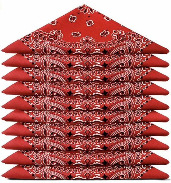 Goedkoopste ???? Merkloos Boerenzakdoek Rood 10 Stuks - Bandana Rood - Zakdoek Rood ✨ 4 Goedkoopste ???? Merkloos Boerenzakdoek Rood 10 Stuks - Bandana Rood - Zakdoek Rood ✨ - Afbeelding 2