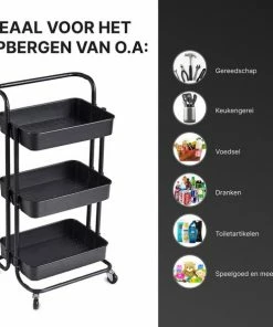 Beste recensies van ???? O'DADDY® Keukentrolley Op Wieltjes - Serveerwagen - Keukentrolley Zwart - Verrijdbaar En Vast - 3 Lagen - 86 X 43 X 36 Cm ???? 16 Beste recensies van ???? O'DADDY® Keukentrolley Op Wieltjes - Serveerwagen - Keukentrolley Zwart - Verrijdbaar En Vast - 3 Lagen - 86 X 43 X 36 Cm ???? -Yoshiko Shop 550x587 8