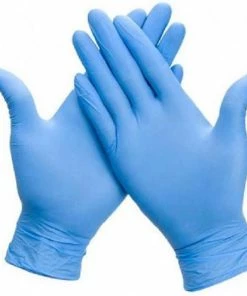 Uitgang ???? HyCare Wegwerp Handschoen Nitril Ongepoederd Latexvrij -Blauw - Maat S – 100 Stuks ????