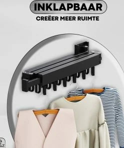 Beste recensies van ???? W&Z Droogrek Zonder Boren Inklapbaar Universeel Wasrek - Zwart ???? -Yoshiko Shop 550x591