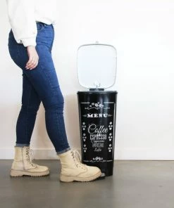 Groothandel ❤️ Kis Pedaalemmer Chic Bin Coffee Menu L - 50L ⭐ -Yoshiko Shop 550x593